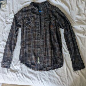 Kavu brown flannel shirt